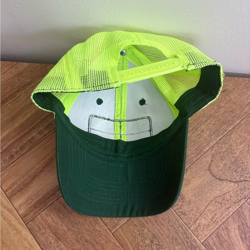 Scheels Kids' Green and Neon Yellow Cap SnapBack Like New boys baseball hat